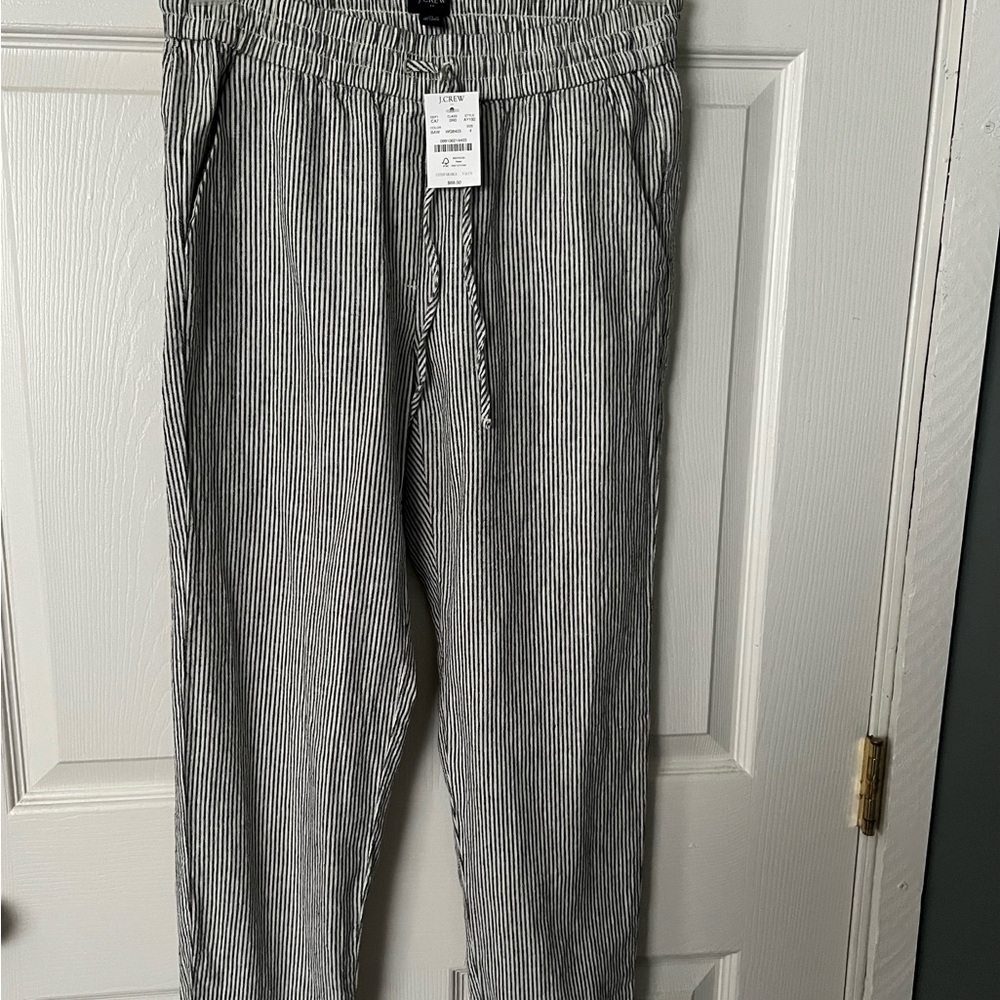 J. Crew NWT Linen Blend Seersucker Pants